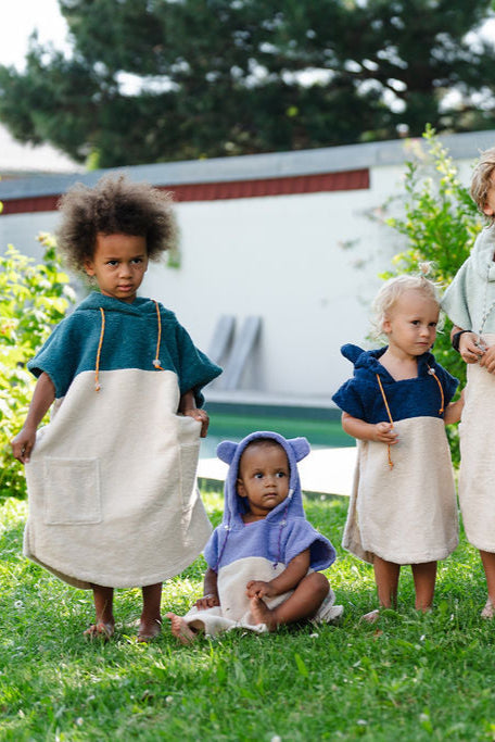 Bath Poncho Mini Old Green | Aponcho – Customized Beachwear