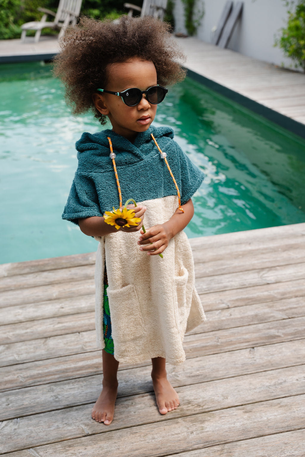 Bath Poncho Mini Old Green | Aponcho – Customized Beachwear