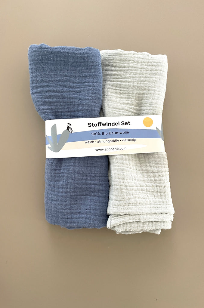 Stoffwindel Set 100% Bio-Baumwolle