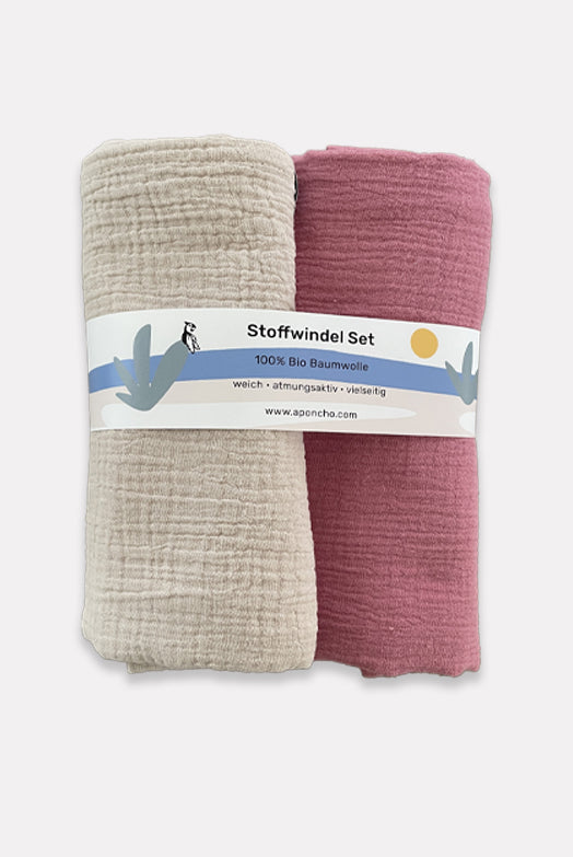 Stoffwindel Set 100% Bio-Baumwolle