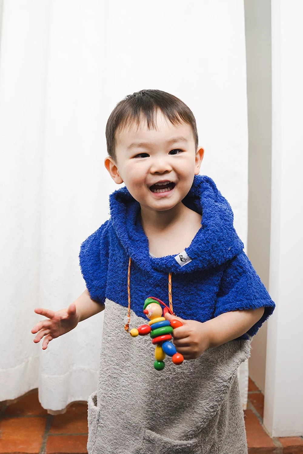Badeponcho Mini Ozeanblau | Aponcho – Customized Beachwear