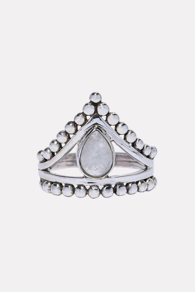 Crown with Stone Ring