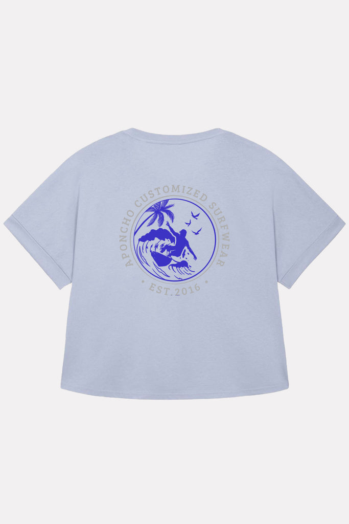 Wellenreiter T-Shirt hellblau